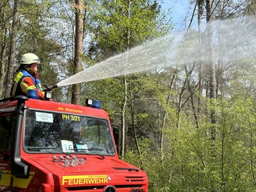 Waldbrandbung im Hardtwald, Kreis Karlsruhe