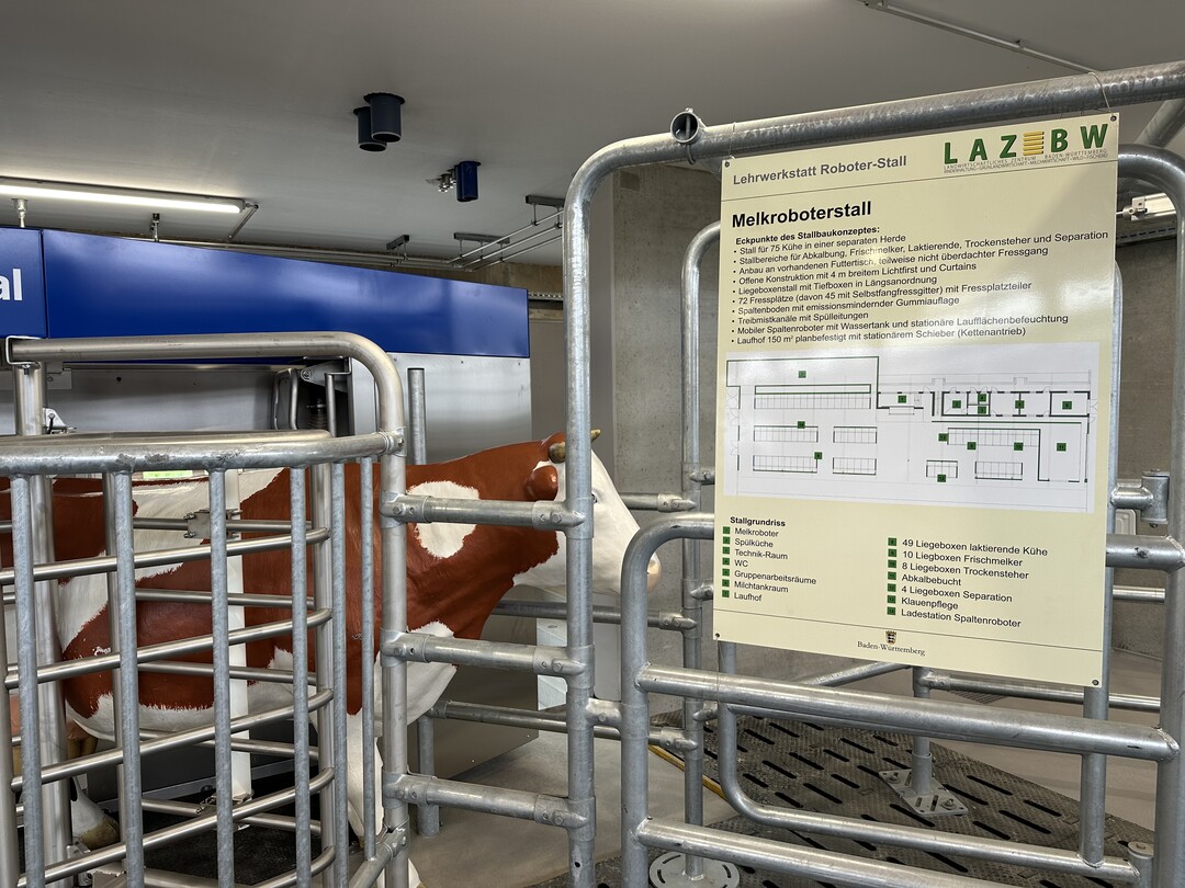 Gemolken wird die Herde knftig ber ein automatisches Melksystem von DeLaval, das so ausgestattet ist, dass der Stall auch hier dem Anspruch der Milchviehhaltung 4.0 gerecht wird.