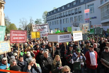 Bauernkundgebung zur Agrarministerkonferenz in Landau