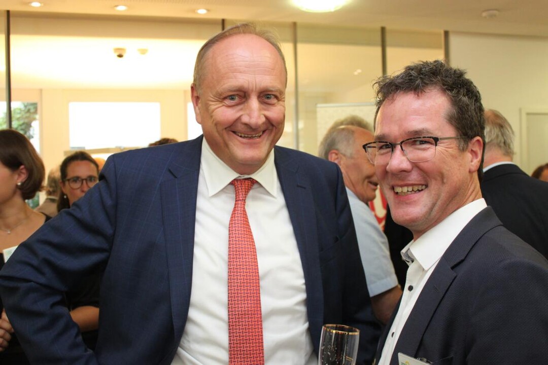 Prsident Joachim Rukwied und Grnenabgeordneter Harald Ebner (MdB)