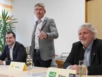 Gärtnermeister Martin Kaess, FDP, bei seinem Eingangsstatement.