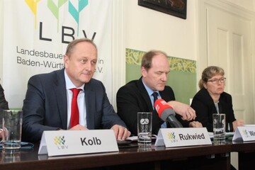 LBV-Prsident Joachim Rukwied steht Rede und Antwort auf der LBV-Jahrespressekonferenz