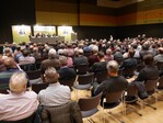 Voller Saal beim "Tag der Brenner" am 27. November 2016 auf der Landesmesse in Stuttgart im Rahmen der Intervitis Interfructa Hortitechnica.