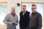 Plüger bedanken sich bei Eckhard Hofmann (li). Markus Auer und Thomas König.