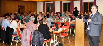 Positive Zahlen prsentierte Berthold Kirchmaier, Geschftsfhrer der Erzeugergemeinschaft fr Schlachtvieh Allgu w.V. Kaufbeuren, auf der Gebietsversammlung am 7. Mrz 2019 in Kisslegg.
