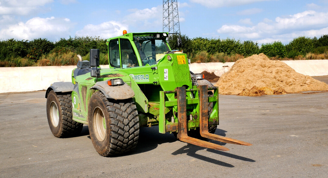 Der Turbofarmer XXL von Merlo hat 170 PS Motorleistung, 6,5 Tonnen Hubkraft und neun Meter Hubhhe.