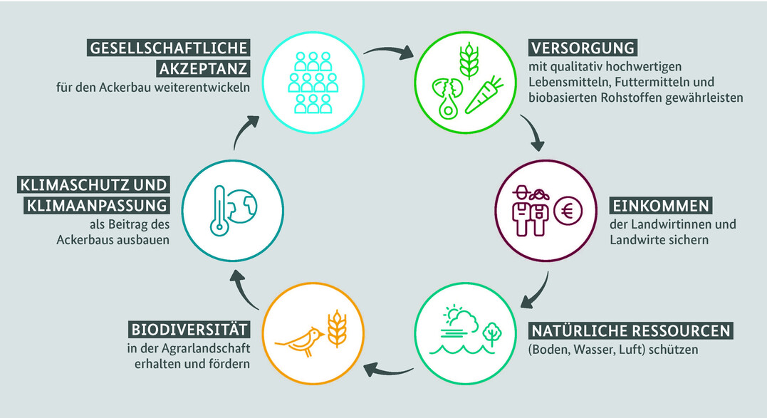 Die Leitlinien der Ackerbaustrategie 2035.