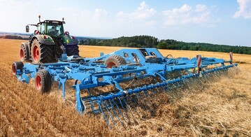 Die neueste Entwicklung aus dem Hause Lemken: der Flachgrubber Koralin. 
