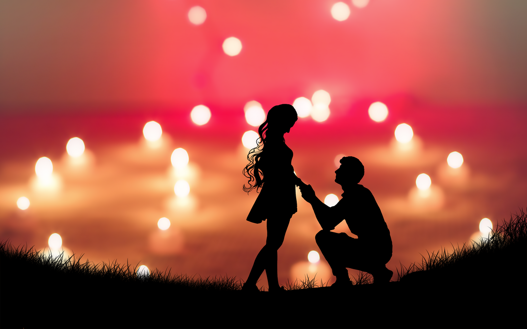 Romantischer Heiratsantrag