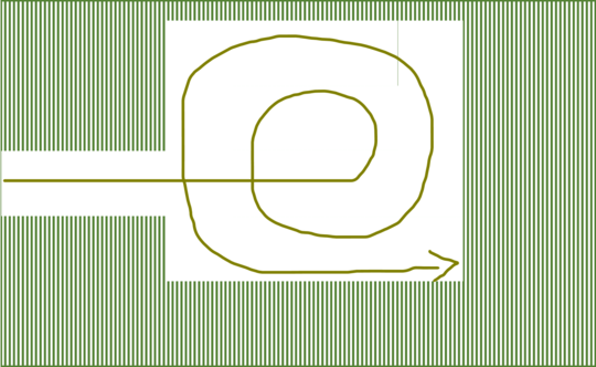 Bei der Kreismahd wird von innen nach au�en gem�ht. So k�nnen die Tiere in alle Richtungen fliehen.