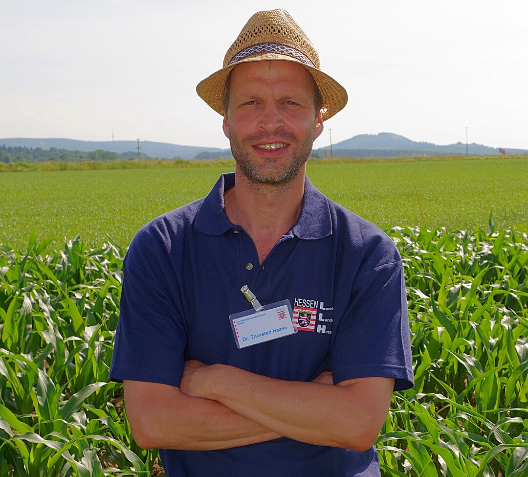 Fachmann fr Mais: Dr. Thorsten Haase vom Beratungsteam kologischer Landbau des Landesbetriebs Landwirtschaft Hessen.