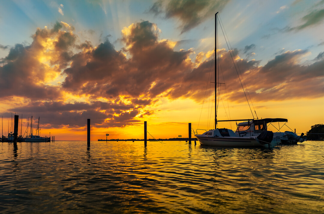 Sonnenuntergang am Bodensee