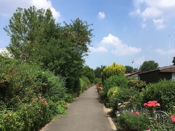 Wege durch die Dortmunder Kleingartenanlage Glck Auf.