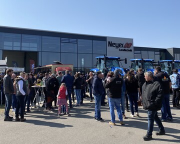 Frhlingsauftakt am 25. und 26. Mrz in Mennisweiler: Neyer Landtechnik ffnet die Tren und ldt ein zur groen Maschinenschau mit Bewirtung und Entertainment.