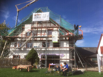 Umbauarbeiten auf dem Kgelhof in Mochenwangen