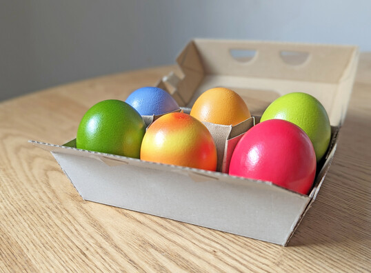 Bunte Eier gehren zu Ostern dazu.
