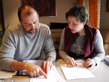 Zusammen mit dem Landwirt werden die Daten fr die Treibhausgas- und Energiebilanzen erhoben.