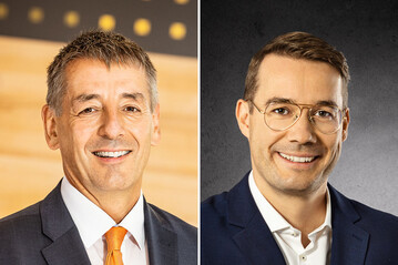 Der ZG Geschftsbereich Agrar bekommt eine neue Fhrung: Dr. Richard Volz (re.) bernimmt die Position von Stefan Hodapp.