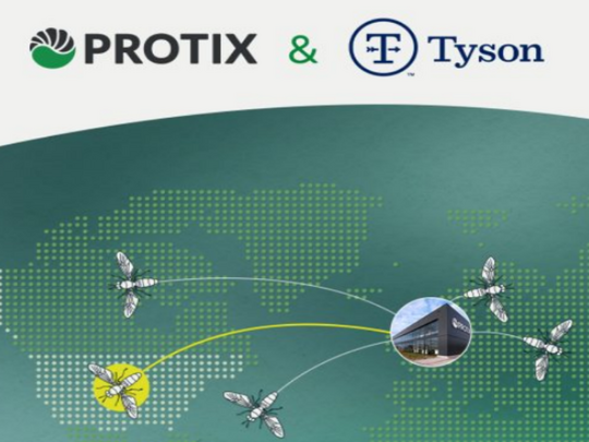 Das US-Unternehmen Tyson Foods hat eine strategische Partnerschaft mit dem niederlndischen Unternehmen Protix bekanntgegeben.  