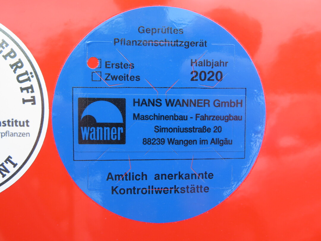 Jetzt Pflanzenschutzgerte prfen und gegebenenfalls zum Spritzen-Tv anmelden. 