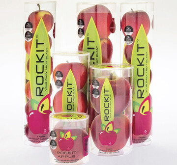 Auf der Fruit Logistica in Berlin wurde der neue Snackapfel Rockit prsentiert. 