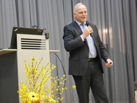 Johannes Rring, Prsident des Westflisch-Lippischen Landwirtschaftsverbandes (WLV), beim Kreisbauerntag Gppingen am 11. Mrz 2015 in Gingen/Fils.