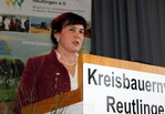 Pia Münch, die Landfrauenvorsitzende im Kreis Reutlingen, bedankte sich bei Geschäftsführerin Kornelia Rehm und beim KBV für die gute Zusammenarbeit.