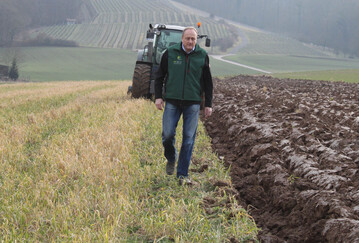 DBV-Prsident Joachim Rukwied auf heimischem Acker
