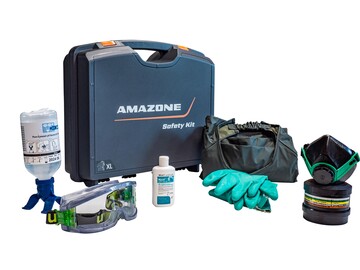  Das Amazone Safety Kit bietet Schutz im Umgang mit Pflanzenschutzmitteln.
