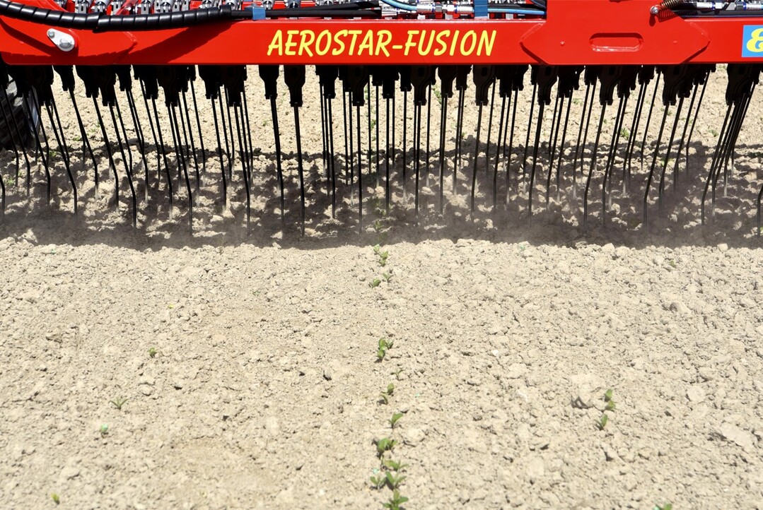 Zum Saisonanfang 2022 erweiterte Einbck das Striegelprogramm um den Aerostar-Fusion. Er punktet mit indirekt gefederten Zinken fr ein kulturschonendes Arbeiten.