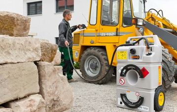  Betankung der Einsatzfahrzeuge: Landwirte knnen die Agrardieselentlastung ab Januar 2021 ber das Brger- und Geschftskundenportal (BuG) beantragen.