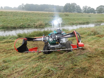 Das Portalbalkenmhwerk von Pflanzelt Moritz schont die Fauna und bietet zustzlich eine groe Flchenleistung sowie einen stabilen ruhigen Lauf. 