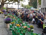 37. Erntedank-Wochenmarkt am Samstag, 6. Oktober 2018, vor der Stiftskirche in Stuttgart