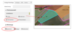 Per Mausklick wird die Übernahme der ausgewählten Fläche als Antragsschlag bestätigt.