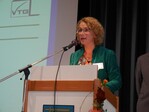 Kreisrätin Jutta Uhl (Alb-Donau-Kreis) bei Ihrem Grußwort.