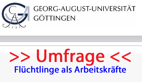 Umfrage der Uni Gttingen zu Flchtlinge mit Aufenthalts- und Arbeitsgenehmigung als Arbeitskrfte in der Landwirtschaft