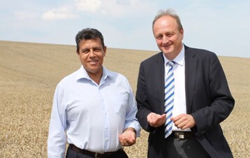 FNSEA-Prsident Xavier Beulin und DBV-Prsident Joachim Rukwied 2014 in Baden-Wrttemberg