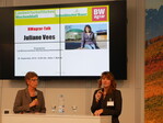 Landfrauen-Präsidentin Juliane Vees im BWagrar-Talk mit Fachredakteurin Dr. Gabriele Gronbach (links).