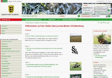 Die Homepage des baden-wrttembergischen Pflanzenschutz-Warndienstes unter www.isip.de. 