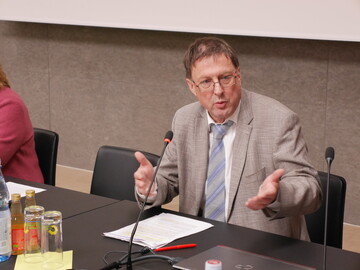 Horst Wenk, stellvertretender Hauptgeschftsfhrer des Landesbauernverbandes in Baden-Wrttemberg (LBV), fordert bei der GAP-Anrung von Bndnis 90/Die Grnen am 13. November 2018 im Landtag in Stuttgart eine einfache, ergebnisorientierte, praxistaugliche Agrarpolitik. 